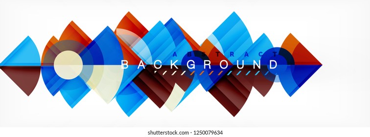 Composición de círculos de moda fondo geométrico, diseño vectorial