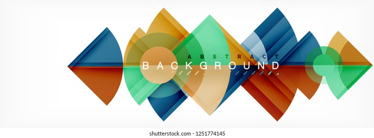 Composición de círculos de moda fondo geométrico, diseño vectorial