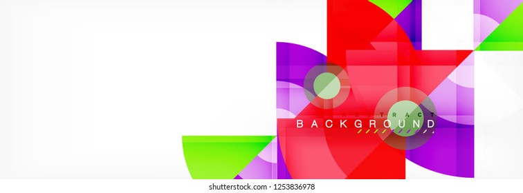 Composición de círculos de moda fondo geométrico, diseño vectorial