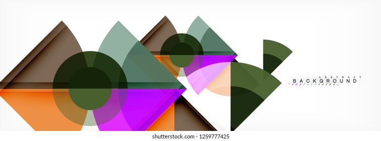 Composición de círculos de moda fondo geométrico, diseño vectorial