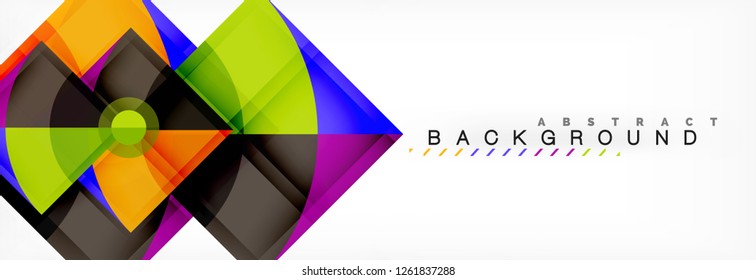 Composición de círculos de moda fondo geométrico, diseño vectorial