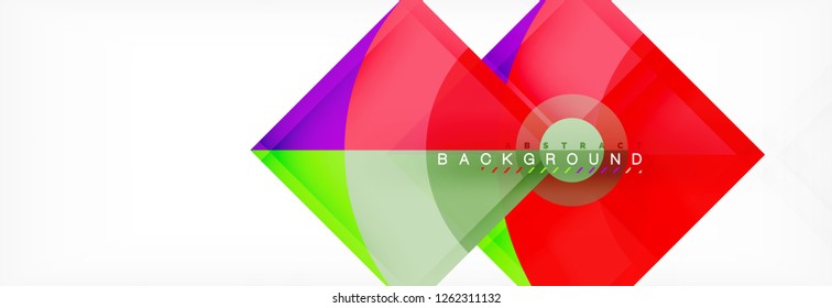Trendige Kreise Zusammensetzung geometrischer Hintergrund, Vektordesign
