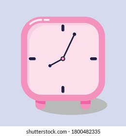 trendy Clock Icon Vector Design Template