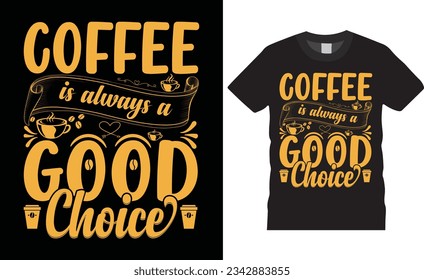 Trendy coffee t-shirt mug brush vector typography illustration template design   amazing inspiration quote. Modern graphic calligraphy poster bag mug set of coffee and merchandise ready for print