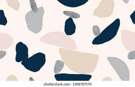 Trendy collage contemporary seamless pattern. Fashionable template for design.