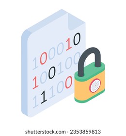 Trendy Collection of Cybersecurity Isometric Icon