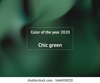 Trendy color 2020 strict and expensive green. Textile cloth coloring in trend.