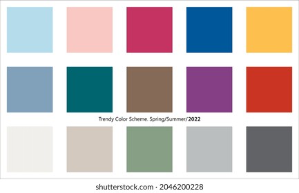 Trendfarben-Design für Frühjahr und Sommer 2022