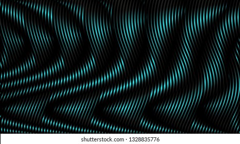 Trendy color digitally wave stripes background with gradient and  glow effect. Can be used as design of mobile applications, websites, accessories for phones and tablet, cover, image for blog. Vector.