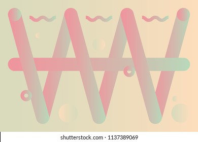 Trendy color geometric pattern background
