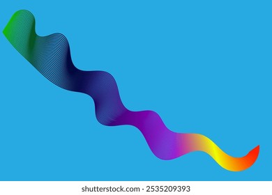 Trendy Color Gradient Smooth 3D Transition Background Design for Modern Visual Appeal and Creativity