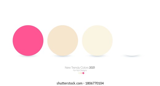 Trendy color guide palette 2021- 2022 for any designs - flat color