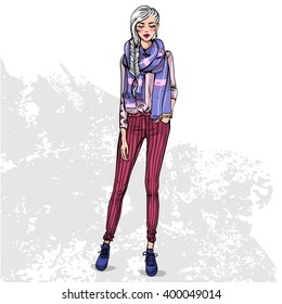 trendy color look 