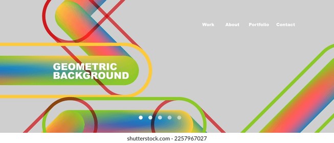 Fondo abstracto de líneas superpuestas de color de moda. Ilustración vectorial para fondo de escritorio, pancarta, fondo, tarjeta, ilustración del libro, página de inicio