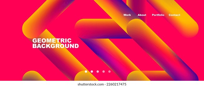 Trendy color overlapping lines abstract background. Vector Illustration For Wallpaper, Banner, Background, Card, Book Illustration, landing page