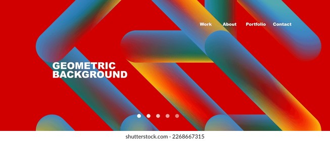 Fondo abstracto de líneas superpuestas de color de moda. Ilustración vectorial para fondo de escritorio, pancarta, fondo, tarjeta, ilustración del libro, página de inicio