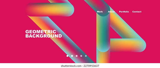 Trendy color overlapping lines abstract background. Vector Illustration For Wallpaper, Banner, Background, Card, Book Illustration, landing page
