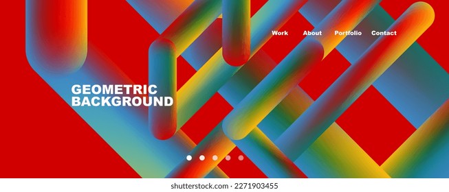 Trendy color overlapping lines abstract background. Vector Illustration For Wallpaper, Banner, Background, Card, Book Illustration, landing page