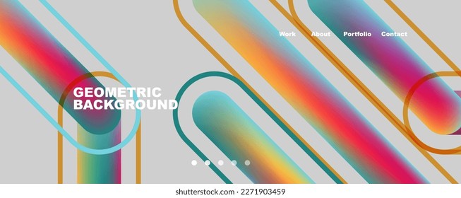 Trendfarbige überlappende Linien abstrakter Hintergrund. Vektorgrafik für Bildschirmhintergründe, Banner, Hintergrund, Karte, Buchillustration, Landing-Page