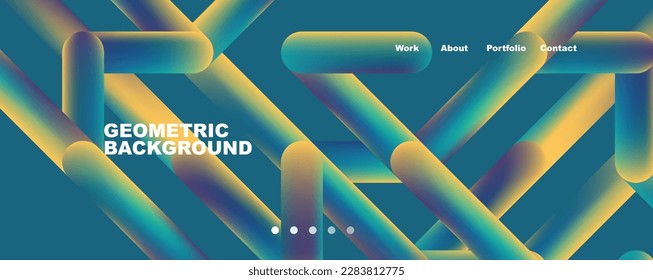 Trendfarbige überlappende Linien abstrakter Hintergrund. Vektorgrafik für Bildschirmhintergründe, Banner, Hintergrund, Karte, Buchillustration, Landing-Page