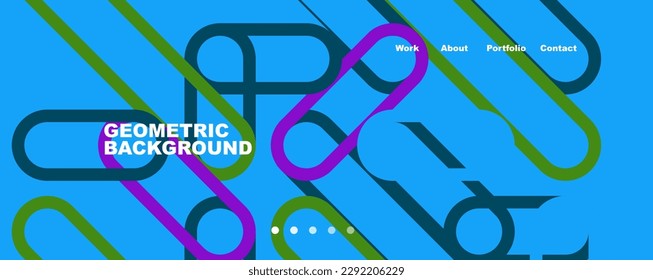 Trendy color overlapping lines abstract background. Vector Illustration For Wallpaper, Banner, Background, Card, Book Illustration, landing page