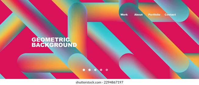 Trendy color overlapping lines abstract background. Vector Illustration For Wallpaper, Banner, Background, Card, Book Illustration, landing page