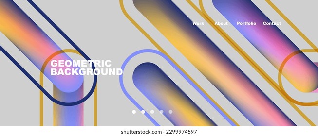 Fondo abstracto de líneas superpuestas de color de moda. Ilustración vectorial para fondo de escritorio, pancarta, fondo, tarjeta, ilustración del libro, página de inicio