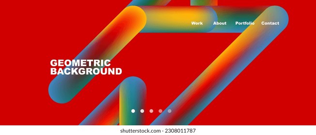Trendy color overlapping lines abstract background. Vector Illustration For Wallpaper, Banner, Background, Card, Book Illustration, landing page