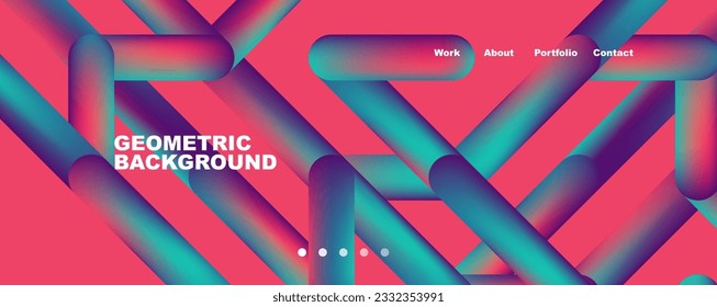 Trendy color overlapping lines abstract background. Vector Illustration For Wallpaper, Banner, Background, Card, Book Illustration, landing page