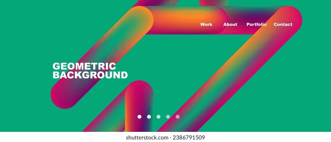 Trendy color overlapping lines abstract background. Vector Illustration For Wallpaper, Banner, Background, Card, Book Illustration, landing page