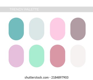 Trendy color palette template for your creative design