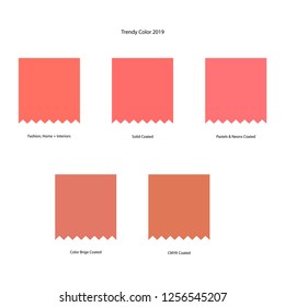 Trendy color scheme by plain color patches