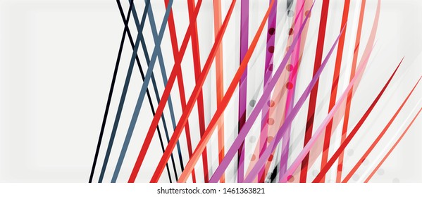 Trendy color stripes lines wave, great design for any purposes. Vector line pattern. Vector geometric background. Wavy line techno template