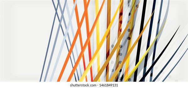 Trendy color stripes lines wave, great design for any purposes. Vector line pattern. Vector geometric background. Wavy line techno template