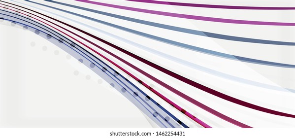 Trendy color stripes lines wave, great design for any purposes. Vector line pattern. Vector geometric background. Wavy line techno template
