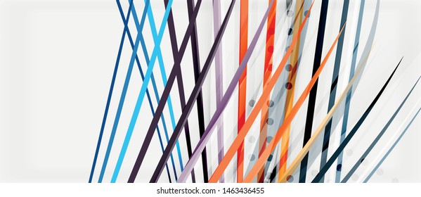 Trendy color stripes lines wave, great design for any purposes. Vector line pattern. Vector geometric background. Wavy line techno template