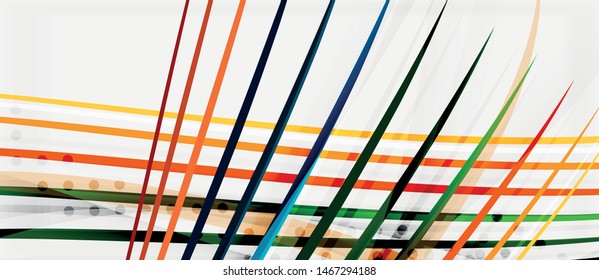 Trendy color stripes lines wave, great design for any purposes. Vector line pattern. Vector geometric background. Wavy line techno template