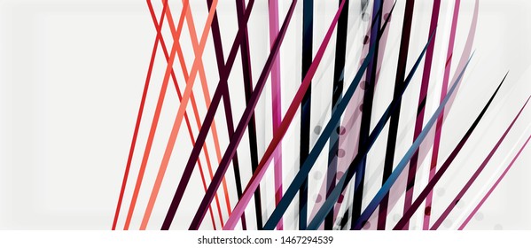 Trendy color stripes lines wave, great design for any purposes. Vector line pattern. Vector geometric background. Wavy line techno template