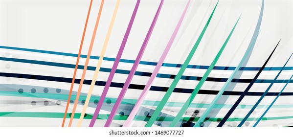 Trendy color stripes lines wave, great design for any purposes. Vector line pattern. Vector geometric background. Wavy line techno template
