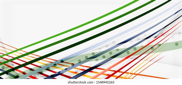 Líneas de rayas de color de moda ondulan, diseño perfecto para cualquier propósito. Patrón de línea del vector. Fondo geométrico vectorial. Plantilla de tecnología de línea ondulada