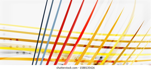 Trendy color stripes lines wave, great design for any purposes. Vector line pattern. Vector geometric background. Wavy line techno template