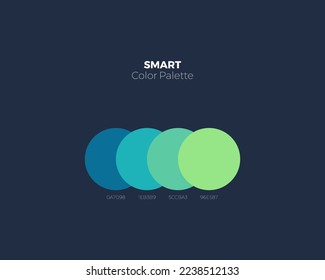 Trendy color swatches. Collection palettes of color swatches for business infographic, social media, mobile app, flat web design, backgrounds. Set of multicolored colors. Vector Illustration