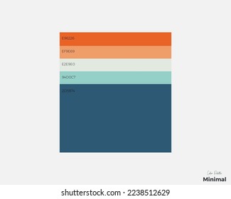 Trendy color swatches. Collection palettes of color swatches for business infographic, social media, mobile app, flat web design, backgrounds. Set of multicolored colors. Vector Illustration