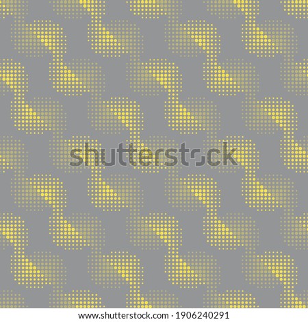 Trendy color vector background. Ultimate Gray and Illuminating - colors of the year 2021. Pantone 17-5104 and 13-0647. Abstract seamless pattern. 