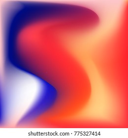 Trendy colored saturated mesh background, liquid wavy shaped design