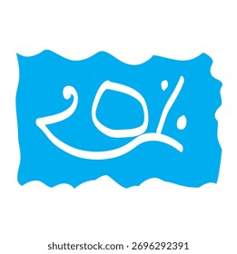 Trendy colorido 20% padrão de design