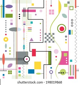 trendy colorful abstract pattern
