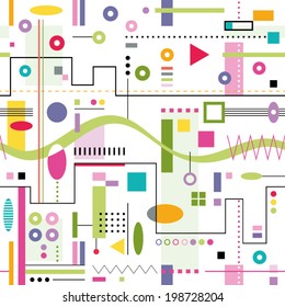 trendy colorful abstract pattern