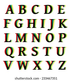 Trendy Colorful Alphabet Set 