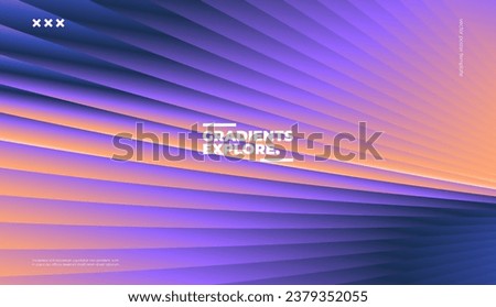 Trendy colorful background with geometric gradient shapes. Vector illustration. 